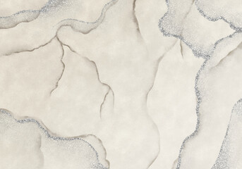 Background, Warm Marble and Silver Paint