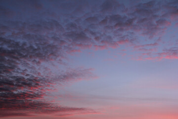 sunset in the clouds