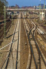 Einfahrt zum Bahnhof