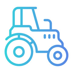 Obraz premium tractor gradient icon