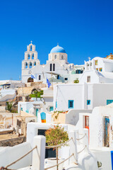 Pyrgos village on Santorini island