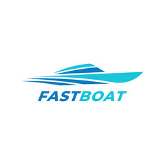 Speed Boat logo vector, Abstract ship sail boat Logo, Brand Identity for Boating Business