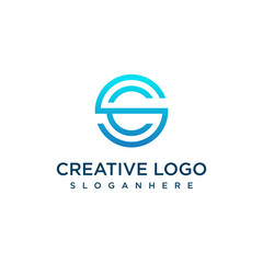 Letter S . logo design template vector graphics