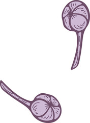 Tiny Flower Buds Hand Draw Realistic Illustration