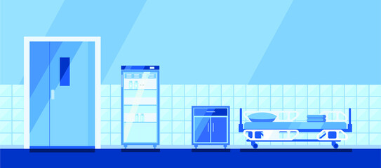 Drawing of a hospital ward