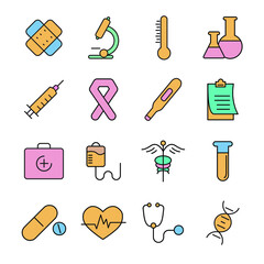 medical icons set . medical pack symbol vector elements for infographic web