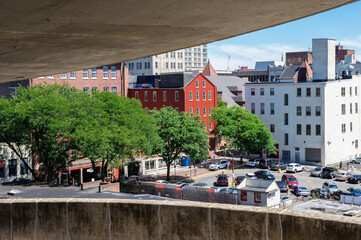 Framed view of Lancaster pennsylvania