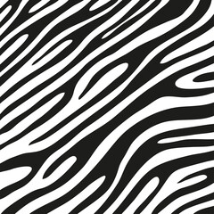 Black stripes on the skin of a zebra for decoration graphics