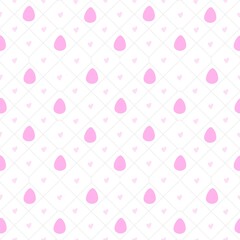 Seamless Easter background with Easter eggs in random order. Suitable for Easter designs.