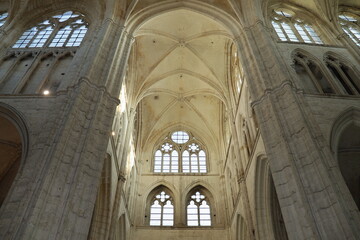 Fototapeta premium L'abbaye Saint Germain, intérieur de l'abbaye, ville de Auxerre, département de l'Yonne, France