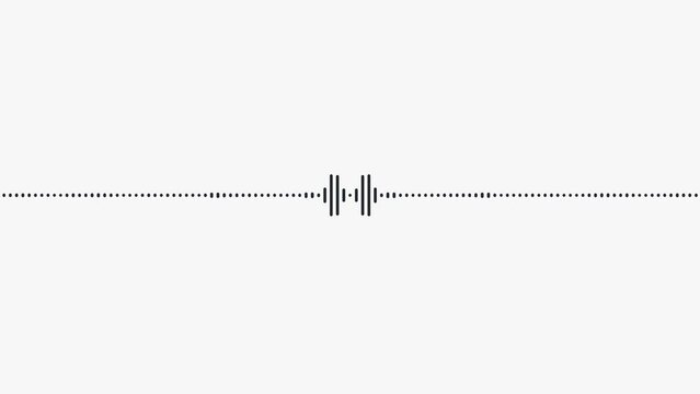 Audio spectrum line wave background 4K animation. Voice recognition visual concept video. Digital music sound wave line audio spectrum simulation. Equalizer motion graphic for music 4K animation.