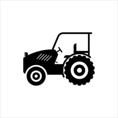 Tractor Icon, High Tractive Effort, High Torque Vehicle Icon, Farming, Agriculture Vehicle