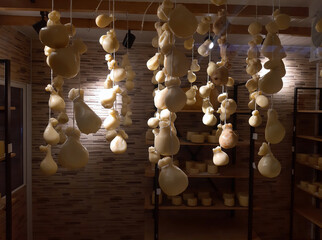 A room in which homemade cheese ripens.