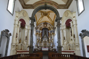 Fototapeta na wymiar Interior da Igreja Nossa Senhora do Carmo em Mariana