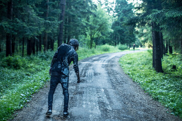 Obraz premium Zombies, Apocalypse, burnt people