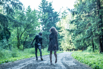 Obraz premium Zombies, Apocalypse, burnt people