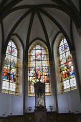 Vitral do Santu&aacute;rio do Cara&ccedil;a