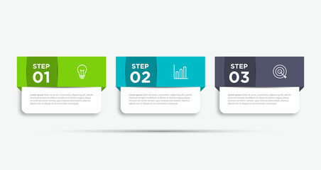 vector business  infographic template 3 step