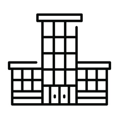 business center building vector illustration isolated on white background. Architecture business concept.