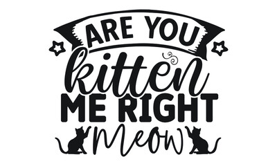 Cat SVG T shirt design template