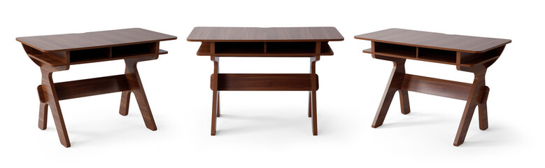 desk different angle isolated on white background .