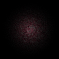 Glittering particles on a black background. Festive background. eps 10
