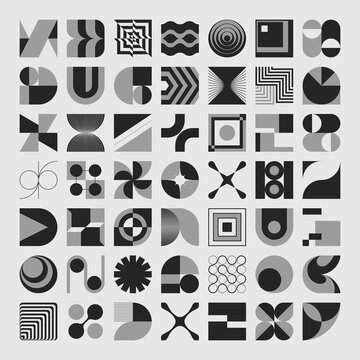 Modern Vector Graphics Collection Of Various Geometric Shapes and Abstract Forms