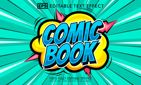 Fototapeta Comic editable text effect