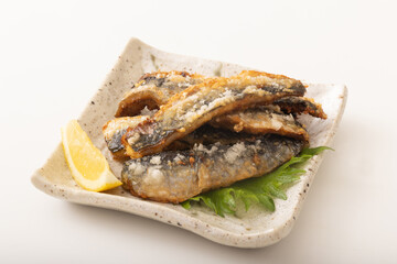 イワシの竜田揚げ　(八戸産寒流トロいわし)
