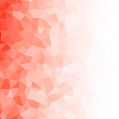 Abstract background with red hexagons. Gradient mosaic texture.