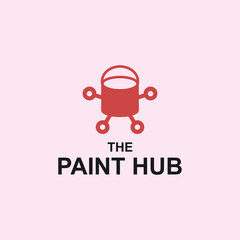 paint hub logo or paint vector