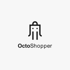 shop octopus logo or animal logo