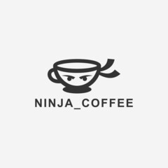 ninja coffee logo or cafe logo