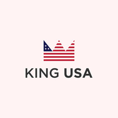 american king logo or american flag logo