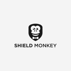 monkey shield logo or security logo