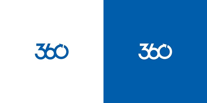 Simple and modern 360 degree logo design