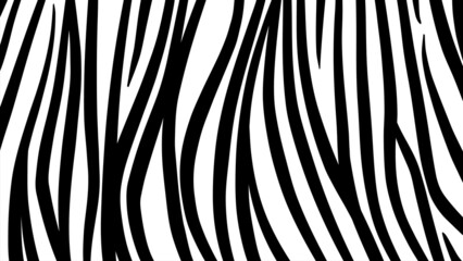 Full Seamless Zebra Animal Skin Pattern in Vector Black And White Abstract Zigzag illustration