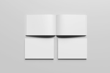 Landscape book mockup