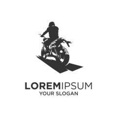 adventure motorsports silhouette logo designs