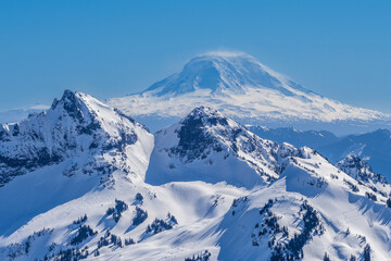 Winter view of Mount Adams