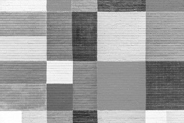  brick wall painted in rainbow colors