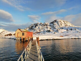 wooden pier in the sea