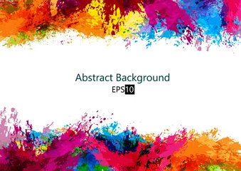  Abstract vector splash and paint color background . Paint splash color. Vector illustration design background. © mrspopman