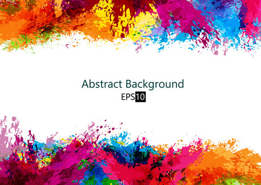 Abstract vector splash and paint color background . Paint splash color. Vector illustration design background.