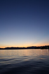 Fototapeta premium lakeside sunset