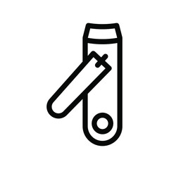 nail clipper line icon illustration vector graphic