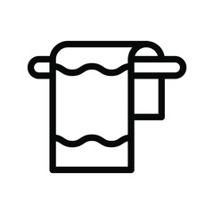 toilet paper  line icon illustration vector graphic