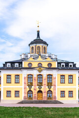 Baroque Belvedere castle built for house-parties in Weimar, Thuringia - obrazy, fototapety, plakaty