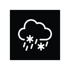 sleet weather icon