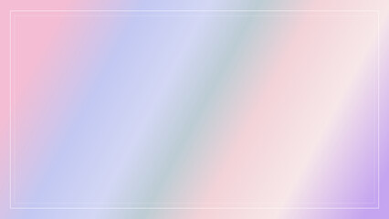 cute pastel gradient rainbow frame background, perfect for wallpaper, backdrop, postcard